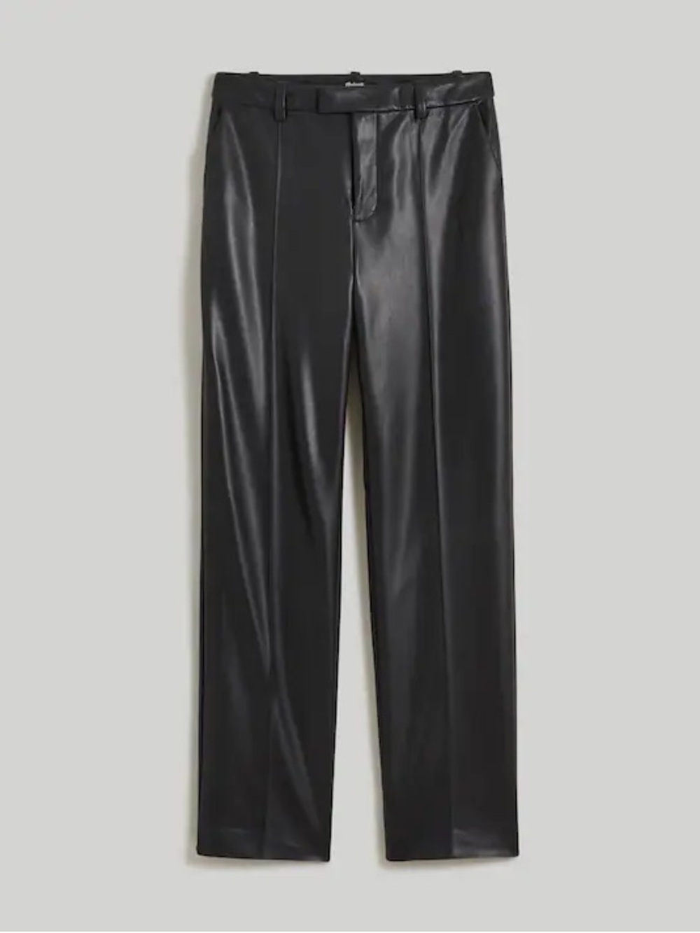 NWT Madewell Aimee Song Slim Tapered Pant in Faux Leather 2